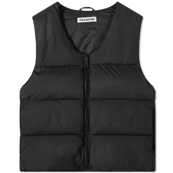 ジャケット・アウター Cole Buxton Down Quilted Vest Cole Buxton Men's Down Quilted Vest in Black Cole Buxton
